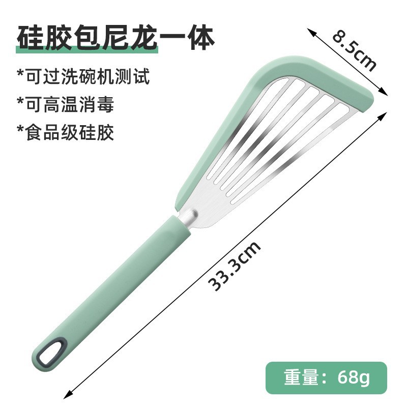 Fabricante personalizado pala de pesca de resina de alta temperatura pala de fugas de pala de acero inoxidable pala de resina de resina pala de verduras de cocina