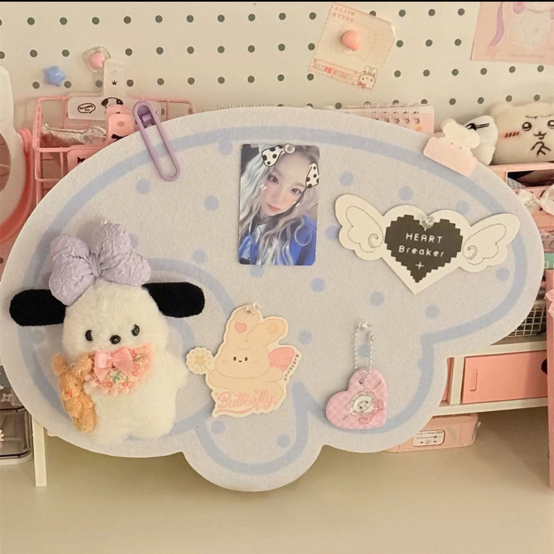 Original Cute Cat Paw Shaped Felt Board, Idol Photo Card Creative Background Display Board, Photo Wall Original Cute Cat Paw Shaped Felt Board, Idol Photo Card Creative Background Display Board, Photo Wall