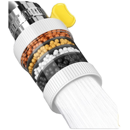 360-degree universal connector detachable shower filter household tap water splash-proof shower head general water purifier