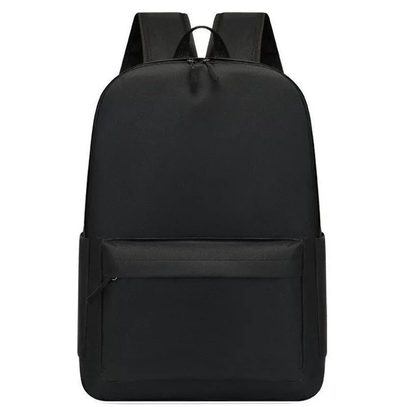 School Backpack, capacious unisex backpack for secondary school, printed, beige or black