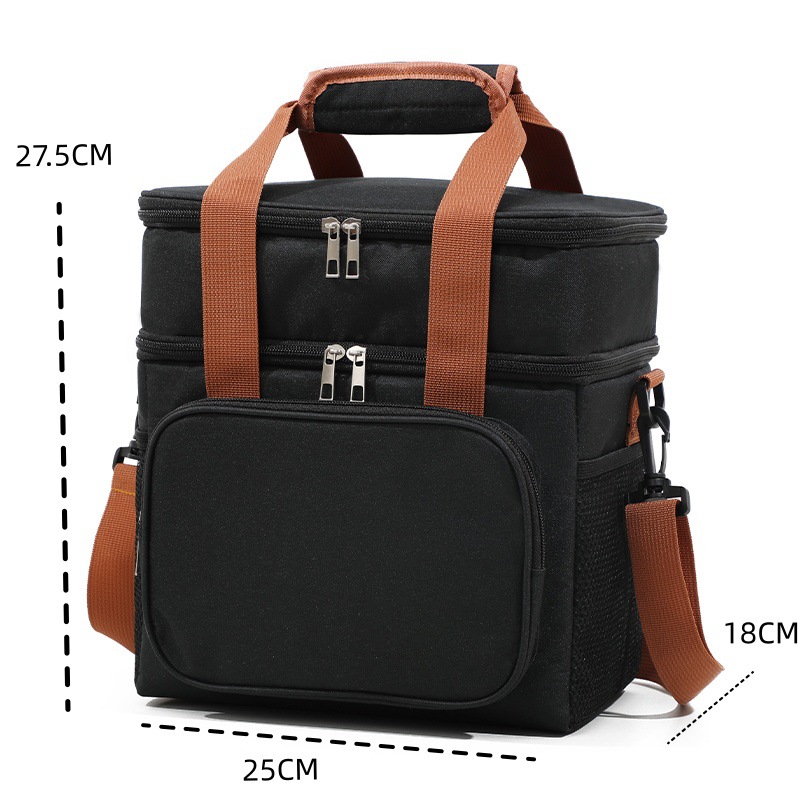 Bolsa de picnic transfronteriza bolsa de almacenamiento de alimentos de camping al aire libre bolsa de almuerzo portátil de gran capacidad bolsa de almuerzo para llevar comida bolsa de almuerzo