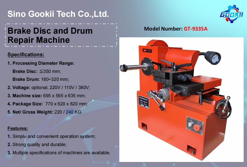 Car Brake Disc Repair Machine Brake Drum Repair Machine Factory Direct Export Quality