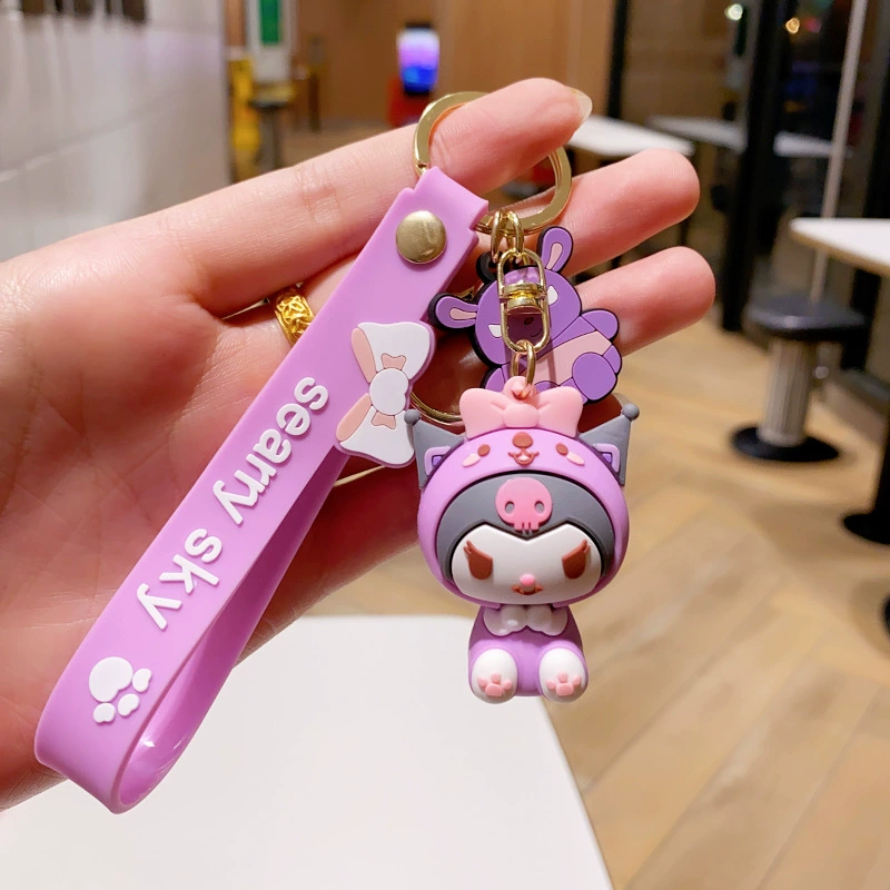 Кулон на брелке (Sanrio) Набор милых силиконовых подвесок — мягкие резиновые талисманчики, подарок на день рождения, различные персонажи