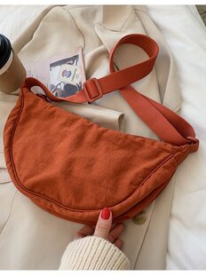 Shoulder bag for leisure, trend nylon one-shoulder bag