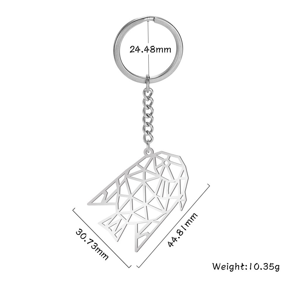 15g Weight Fashion Animal Stainless Steel Plating Bag Pendant Keychain