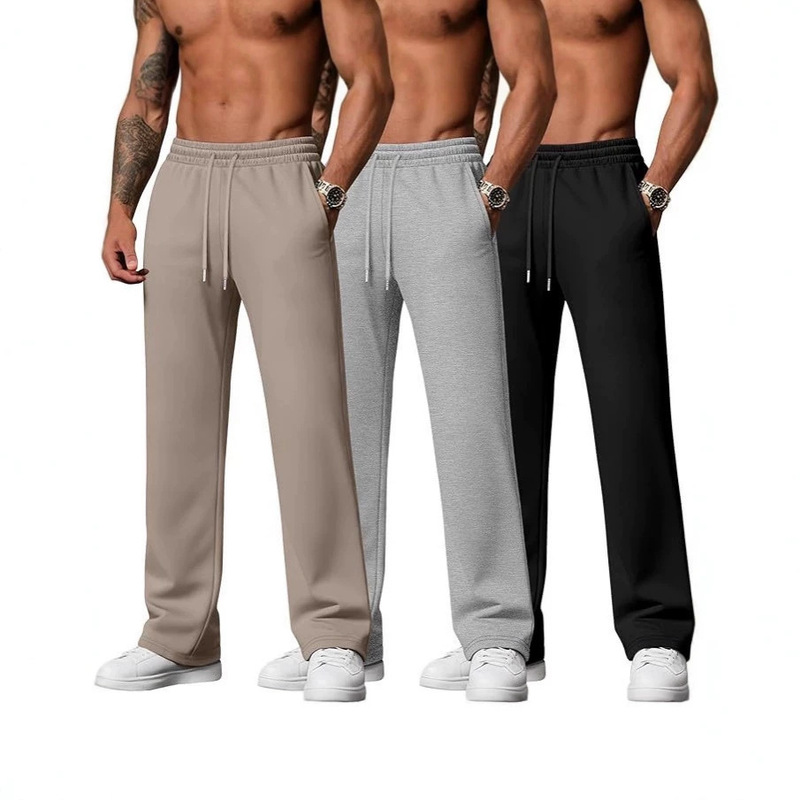 Summer Men's Simple Solid Color Fashion Versatile Sports Casual Pants, Popular on Aliexpress, Stylish Joggers in Stock