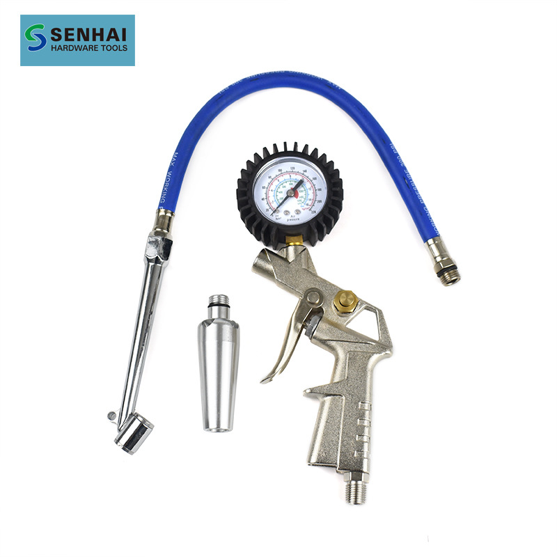 胎压表气油压表精度带充气汽车轮胎压监测器数显胎压计加气打气枪