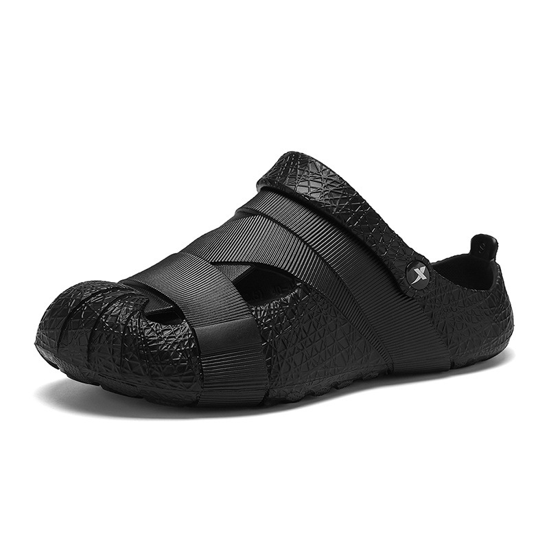 Xtep Croc Shoes メンズ 夏 アウター 滑り止めスリッパ 両用 スポーツ ウェーディング ビーチサンダル|undefined