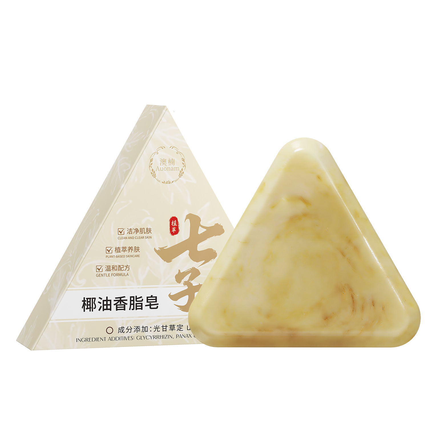 Aonan Qixian aceite de coco blanco jabón de bálsamo esencial para la piel suave, limpia y mejora la rugosidad. image 7