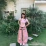 美式男女条纹新款休闲裤