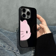 侧脸凯蒂适用iphone15promax苹果14手机壳11新款15pro可爱12