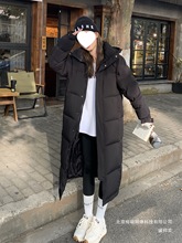 厂家直销新中式羽绒服男女超长过膝加厚款2025冬季新款防寒跨境冬