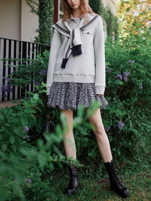 法式设计感碎花短裙女25夏季新款时尚别致伞裙小众a字半身裙|undefined
