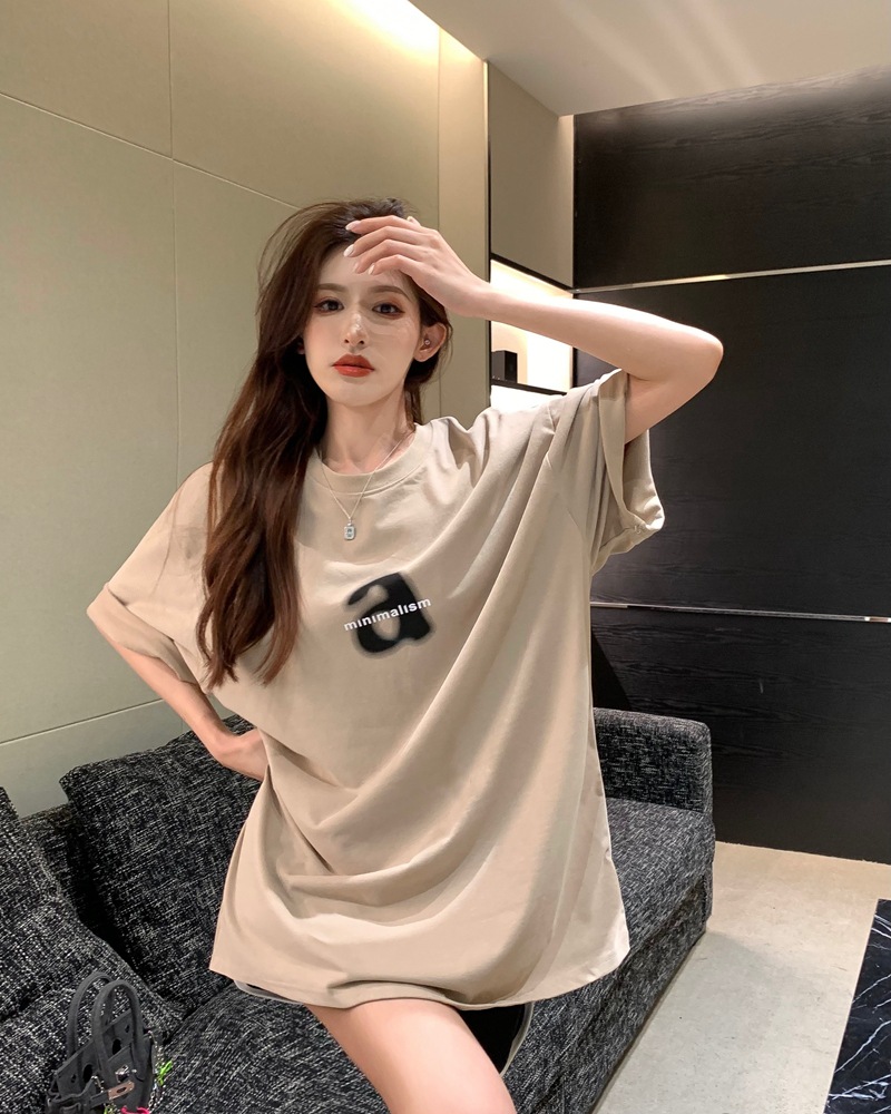 Women's Top Summer New Design Sense Letter T-shirt Oversize