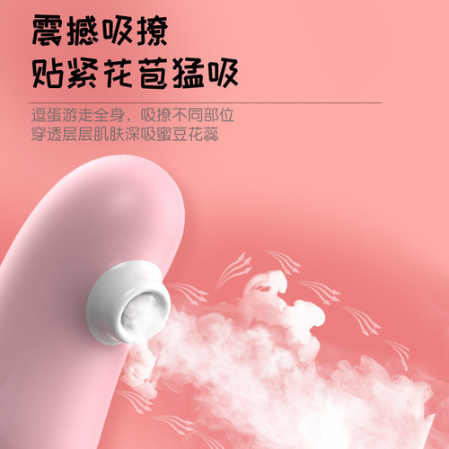 Laile Doudan double-headed vibrating egg plug-in charging sucking vibrator female masturbation device adult products wholesale