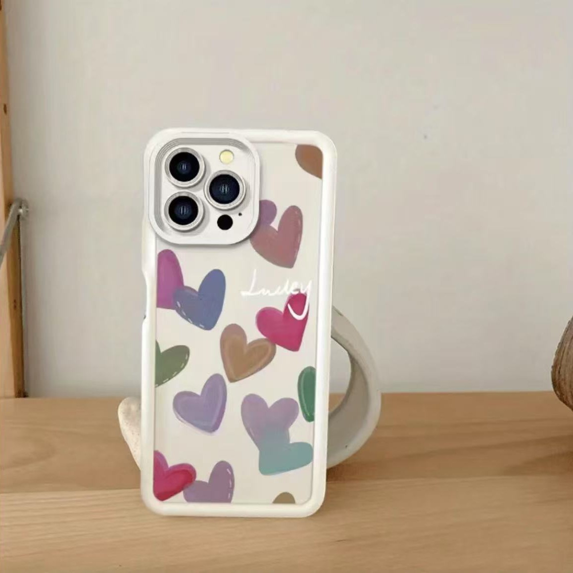 Múltiples amor Aplicación transfronteriza iPhone 16pro funda para teléfono móvil Apple 15 Japón y Corea del Sur 14/13promax nuevo 12