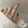 Retro one size fashionable brand ring hip-hop style, on index finger