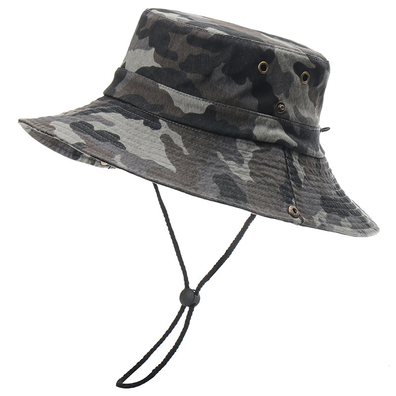 Japanese retro cotton camouflage hat for men and women