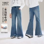 媛媛公主女童秋季松紧腰喇叭裤