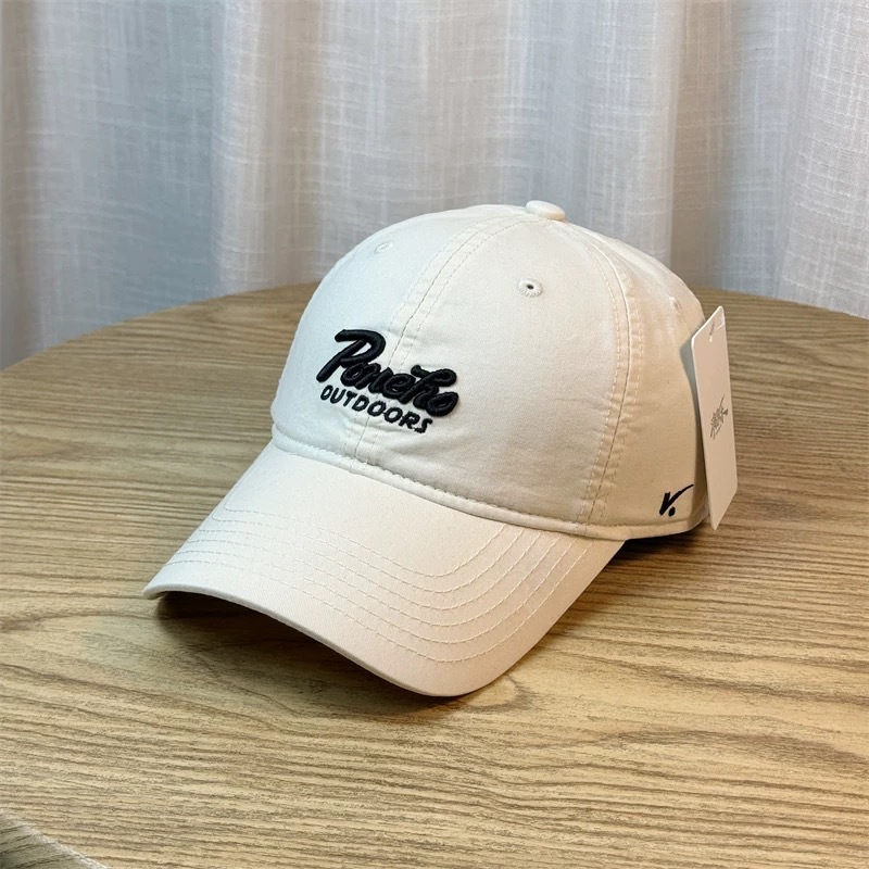 Nuevo estilo coreano de primavera, verano, otoño letras bordadas sombrero de béisbol sombrero de mujer simple de alta calidad sombrero de pareja