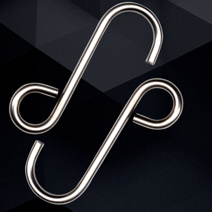 Stainless Steel 304 Hook S-Shaped Hook Mechanical Pendant S Hook M6 Chain Accessories Small Opening Hook Chain Accessories