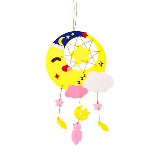 Children's Day handmade material package parent-child handmade diy gift non-woven creative dream catcher hanging wind chime
