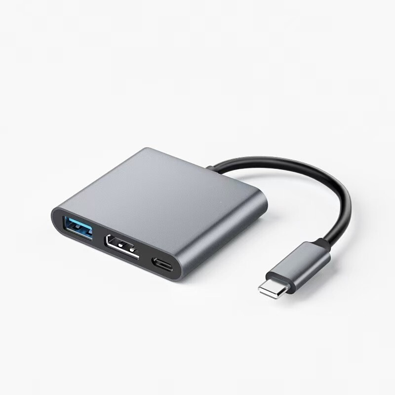 Type C to HDMI 3-in-1 adapter cable USB C to USB with PD charging hub expansion dock 4K