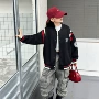 女童新款春季春秋款棒球服
