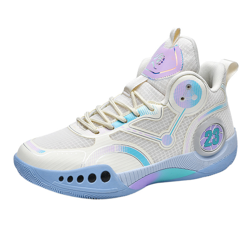 Una pieza de zapatos de hombre de otoño, zapatos antideslizantes para jóvenes, zapatos deportivos para estudiantes, zapatos de baloncesto fantasma de alto nivel 3