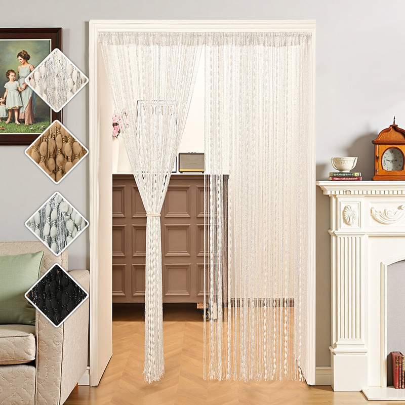 1Pc Decorative Tassel Curtain with Encrypted Pom-Poms, No-Drill Beautification Decoration for Partitioning Balcony, Tassel Curtain Decoration 1Pc Decorative Tassel Curtain with Encrypted Pom-Poms, No-Drill Beautification Decoration for Partitioning Balcony, Tassel Curtain Decoration