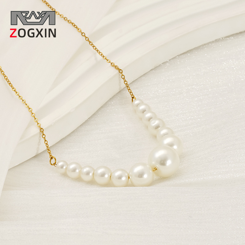 Collar de perlas para mujer, elegante y versátil, con un diseño de nicho y estilo de celebridades de Internet._voghion.com