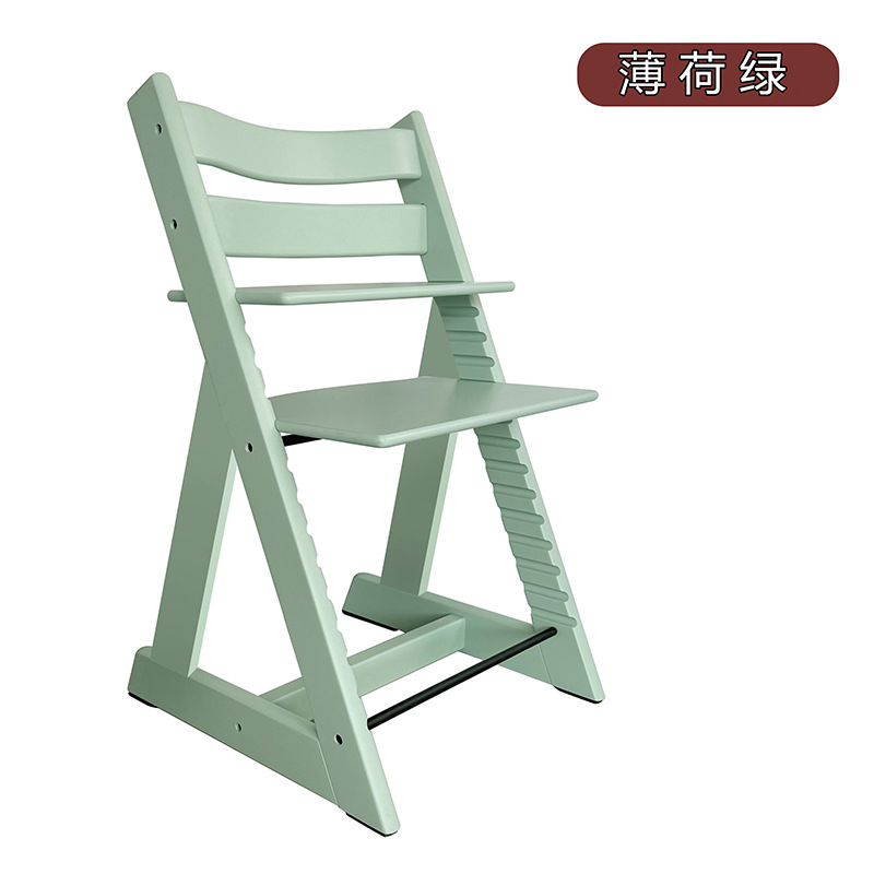 子供用成長椅子、ブナ材ベビーチェア、無垢材多機能調節可能な食事椅子セット、ベビーダイニングチェア、学習椅子