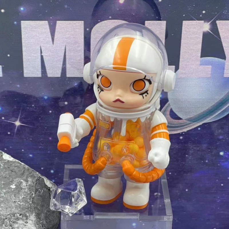 Коллекционная серия Bubble Mart Mega Space Molly Astronaut Jasmine второго поколения — коробка-головоломка ручной работы