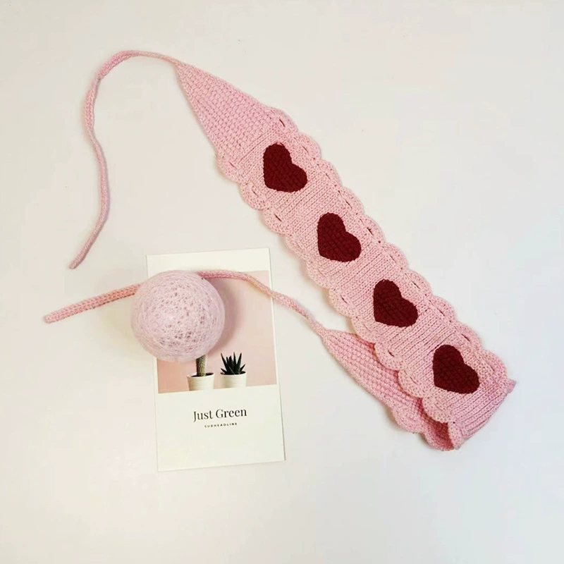 Этническая Crochet повязка на голову, тканое украшение для волос, регулируемая, яркий бохо-стиль