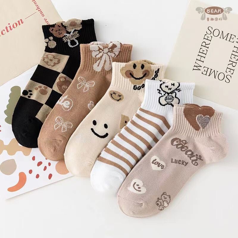 Cross-Border Wholesale Women's Socks, Spring and Summer Styles, Cute College Style, Japanese Versatile Low-Cut Socks, Breathable Student Ankle Socks Cross-Border Wholesale Women's Socks, Spring and Summer Styles, Cute College Style, Japanese Versatile Low-Cut Socks, Breathable Student Ankle Socks