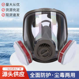 6800款防毒面具全面罩喷漆化工农药防粉尘可接滤毒罐防毒全面具