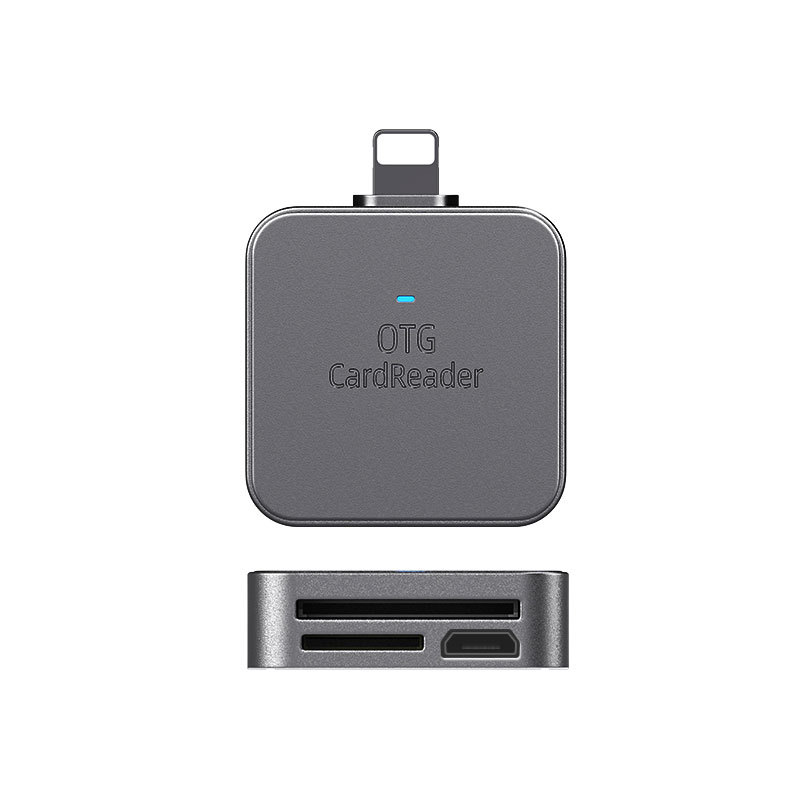 Aplicable al iPhone 2-en-1 Multi-función lector de tarjetas micro teléfono móvil tipo-c tableta SD/TF lector de tarjetas