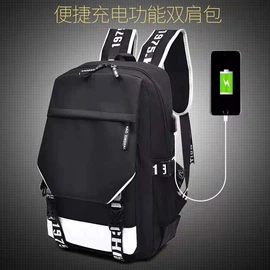 通用双肩背包;中大学生书包;休闲背包