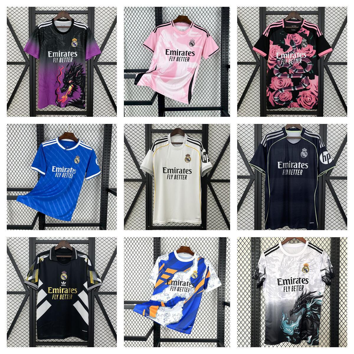 2526 new season Thai version Real Madrid jersey home away姆巴佩 special edition short sleeve training suit dragon year version football jersey