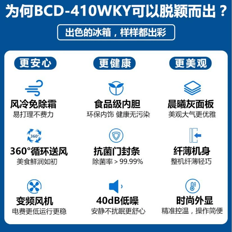 Холодильник side-by-side (Skyworth) BCD-421WKY, 421 л, безморозный с инвертором и интеллектуальным управлением температуры