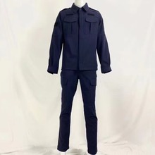 保安速干衣作训服安保物业黑色藏蓝色户外弹力套装救援服教官服