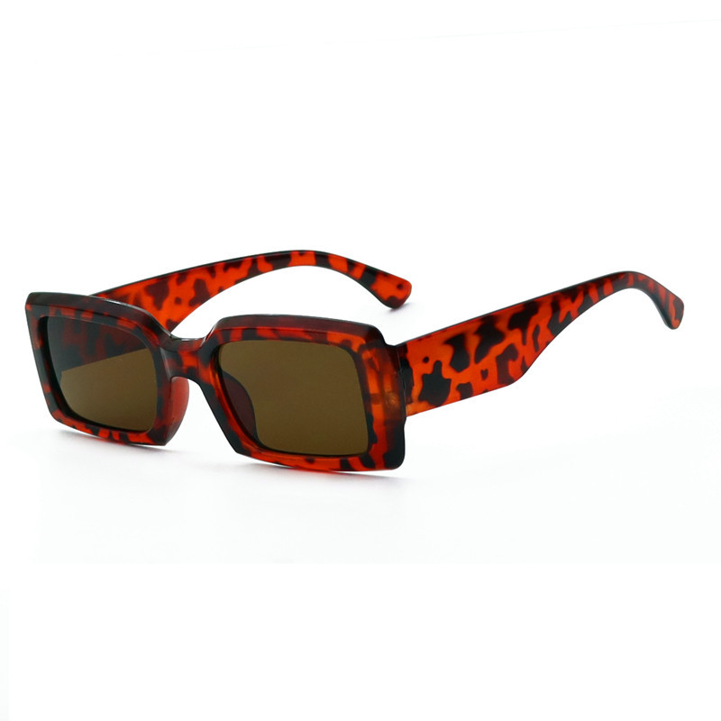 Square Glasses Style Basic Simple Style Solid Color Ac UV400 Protection Square Full Frame Women's Sunglasses