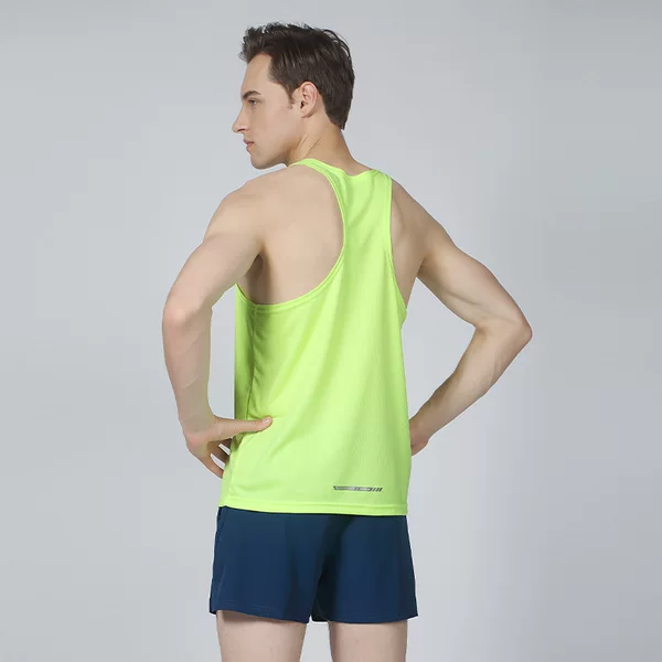 Men's and women's I-back sports vest track and field marathon running sleeveless vest fitness vest moisture wicking