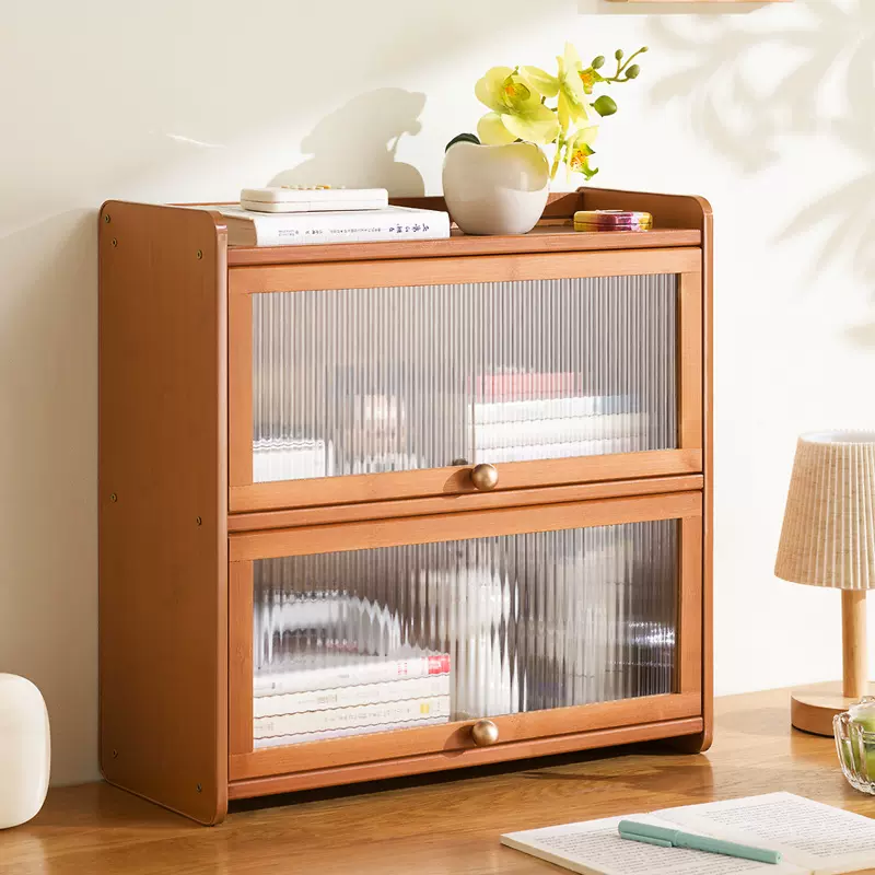 桌面实木书架置物架卧室办公室桌上小型多层架子书桌收纳简易书柜