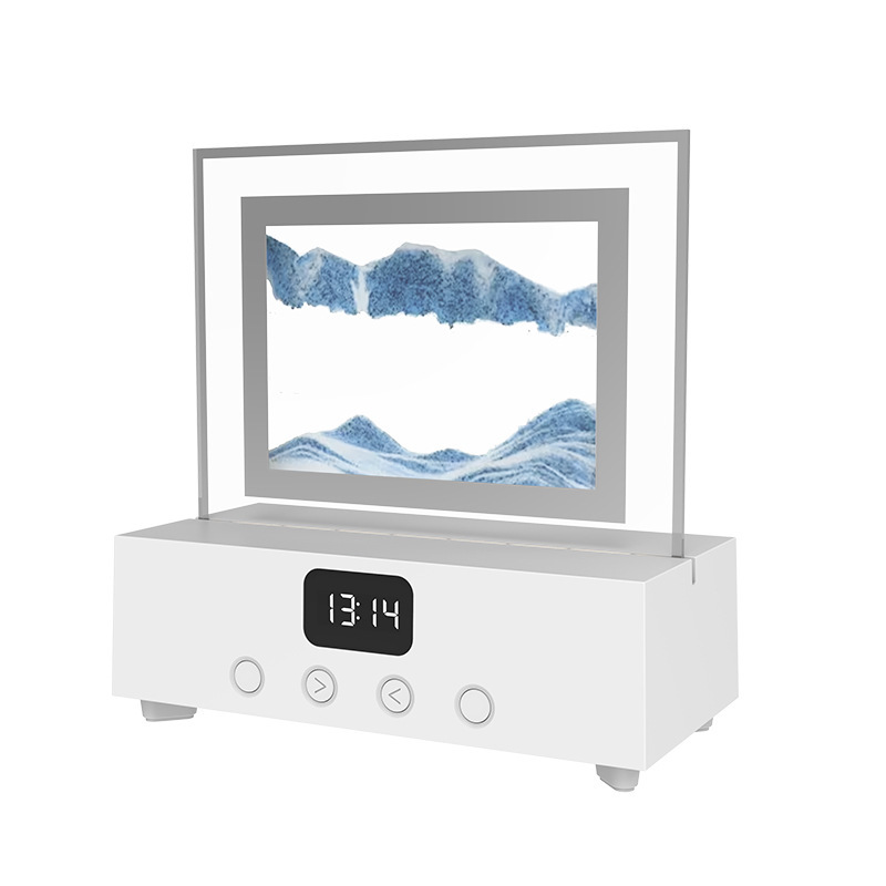 ビジネスギフト流砂アクリルクリエイティブ音楽電気スタンドbluetooth音響夜灯パーソナライズプレゼント|undefined