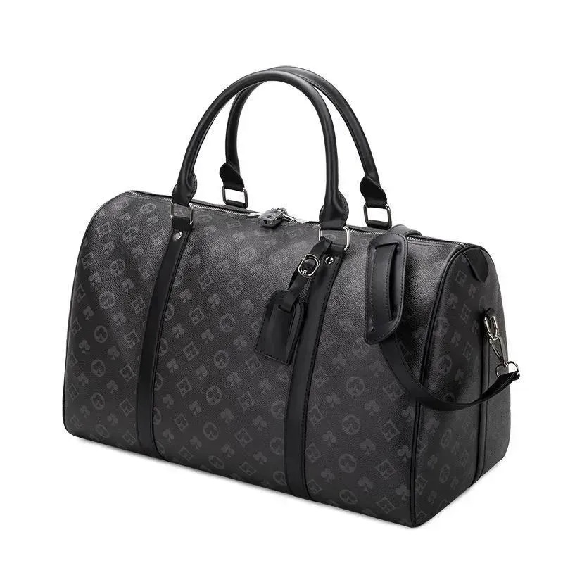 Bolso de Viaje de Cuero, Gran Capacidad y Cuadros, para Computadora de 8 Pulgadas | Protección Impermeable