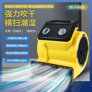 Small Floor Blower, Commercial Floor Dryer, Hot and Cold Dual Wind Dehumidifier, Bathroom Ventilator, Hotel Floor Blower