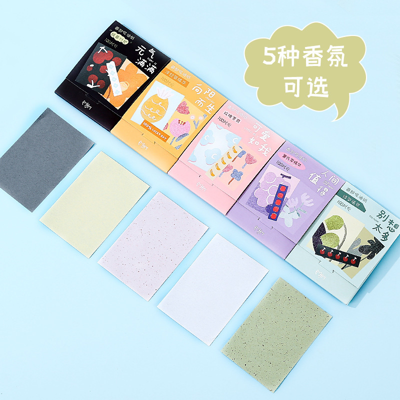 Magic Beauty Oil Absorbent Pads 100 Sheets Portable Facial Oil Absorbent Pads Summer Fresh Linen Green Tea Oil Absorbent Pads