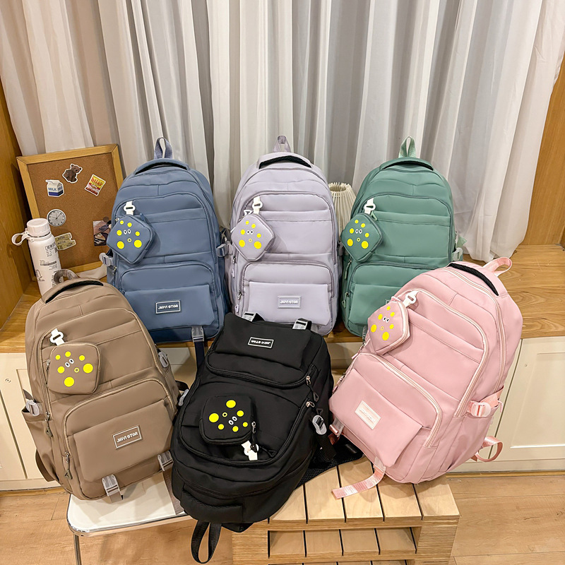 Mochila de tendencia de alta capacidad JIAYISTAR ocio estilo de la escuela de moda multifuncional mochila de estudiantes