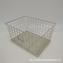 定制日韩风喷粉小铁框铁丝篮居家客厅网格零食收纳篮杂物收纳筐